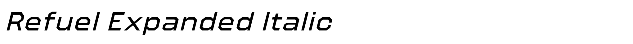 Refuel Expanded Italic image